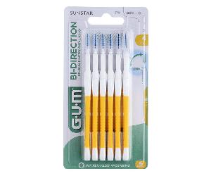 Cepillo Interdental Encías Bidireccional 1,4mm Amarillo 6uds