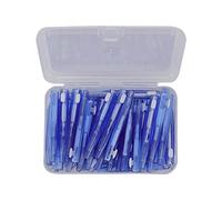 Cepillo Interdental, Flexible, 60 Uds, Alambre de Nailon de Grado Médico, Limpiador de Aparatos Ortopédicos Práctico para el Cuidado de Ortodoncia para Adultos(Azul)