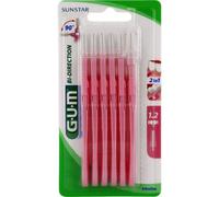 Cepillo Interdental Gum Proxabrush Bidireccional Cónico 90° 1,2mm 6 Unidades