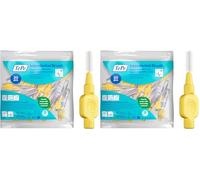 Cepillo interdental TePe, Extra Suave, amarillo, 0,7 mm/ISO 4, 20 ud., limpieza interdental eficaz, eliminación de placa, hilo dental para espacios reducidos (Paquete de 2)