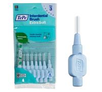 Cepillo Interdental TePe, Extra Suave, Azul, 0,6 mm/ISO 3, 8 ud.