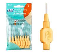 Cepillo interdental TePe, Extra Suave, naranja, 0,45 mm/ISO 1, 8 ud., limpieza dental para eliminación de placa, limpieza interdental eficaz, para espacios estrechos