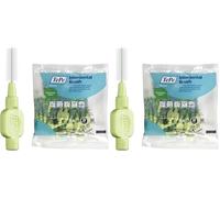 Cepillo interdental TePe, Extra Suave, verde, 0,8 mm/ISO 5, 20 ud., eliminación de placa, limpieza interdental eficaz, hilo dental, para espacios reducidos (Paquete de 2)