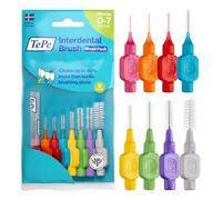Cepillo Interdental TePe, Original, Envase Mixto, 0,4-1,3 mm/ISO 0-7, 8 ud. | Eliminación de placa, Cepillo interdental para espacios de estrechos a anchos