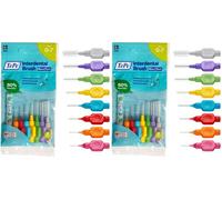 Cepillo interdental TePe, Original, envase mixto, 0,4-1,3 mm/ISO 0-7, 8 ud., eliminación de placa, hilo dental para espacios de estrechos a anchos (Paquete de 2)