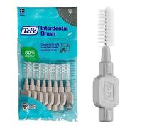 Cepillo interdental TePe, Original, gris, 1,3 mm/ISO 7, 8 ud., limpieza interdental eficaz, eliminación de placa e hilo dental para espacios anchos