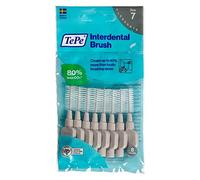 Cepillo interdental TePe, Original, gris, 1,3 mm/ISO 7, 8 ud., limpieza interdental eficaz, eliminación de placa e hilo dental para espacios anchos