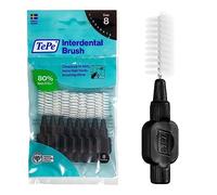 Cepillo interdental TePe, Original, negro, 1,5 mm/ISO 8, 8 ud., eliminación de placa, limpieza interdental eficaz, hilo dental, para espacios anchos