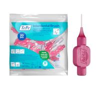 Cepillo interdental TePe, Original, rosa, 0,4 mm/ISO 0, 20 ud., eliminación de placa, limpieza interdental eficaz, hilo dental, para espacios estrechos