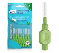 Cepillo interdental TePe, Original, verde, 0,8 mm/ISO 5, 8 ud., eliminación de placa, limpieza interdental eficaz, hilo dental, para espacios reducidos