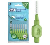 Cepillo interdental TePe, Original, verde, 0,8 mm/ISO 5, 8 ud., eliminación de placa, limpieza interdental eficaz, hilo dental, para espacios reducidos