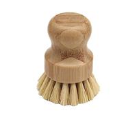 Cepillo largo para fregar platos al aire libre, cepillo de limpieza de madera para lavar sartenes/ollas, cepillo de fibra para lavar platos, cepillo para botellas, mango largo ancho (B, A)