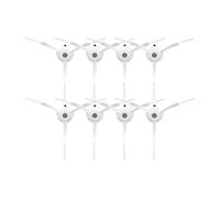 Cepillo Lateral Compatible Con Roborock, S8, S8+, S8 Pro Ultra, Q Revo, Q5, Q7, Q7Max, Q8 Max, S7, S7 Max Ultra, S7 MaxV, S6, S6 Pure, S5, S5 Max. Sin Ángulos.(White8pcs)
