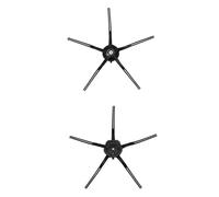 Cepillo lateral, compatible con Xiaomi, compatible con Roborock, S7, S50, S51, S55, S55 Max, S6, MaxV, S6 Pure y S60. Pieza de repuesto for robots aspiradores.(Black 2pcs)