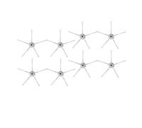 Cepillo Lateral de 8 Uds, Compatible con Roborock S5 / S502-00 / S502-02 / S5 Max / S6 / S6 MaxV / S6 Pure / E4 / E5, Accesorios for Robot aspirador Accesorios(White)