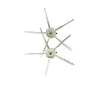 Cepillo lateral de goma S7 compatible con Roborock, aspiradoras S5, S60, S61, S65, S5 Max, S6 MaxV, accesorios y repuestos.(White 2pc 5 arms)