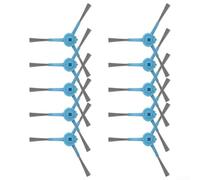 Cepillo lateral de repuesto compatible con Conga 7490 Immortal Home para X-Treme para Genesis y 8290 para Ultra Power, para cerdas de nailon de plástico para piezas de aspiradora robot (paquete de 10)