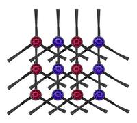 Cepillo Lateral De Repuesto Compatible Con Eureka E20 Plus, Cepillos De Borde Antienredos, Accesorios For Aspiradora Robot, Instalación Sin Herramientas.(12pcs)