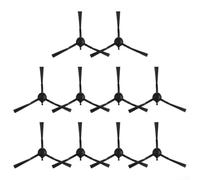 Cepillo lateral de repuesto para Medion X10 SW - Paquete de 4 piezas de repuesto de cerdas de nailon para robot aspirador, accesorios de limpieza eficiente de esquinas, color negro (paquete de 10)