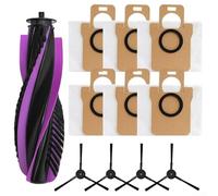 Cepillo lateral de repuesto, rodillo principal y bolsa de polvo para JONR P20 Pro robot aspirador - Compatible con JONR para P20 Pro, rendimiento de limpieza mejorado gracias a su alta calidad (A)