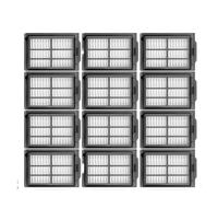 Cepillo Lateral De Rodillo, Paño De Fregona, Filtro HEPA, Juego De Bolsas for Polvo, Compatible con IRobot Roomba Plus 405 Combo/505 Combo, Accesorios De Piezas De Aspiradora(12Filter)