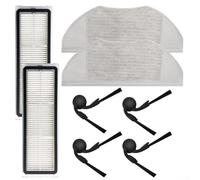 Cepillo lateral de vacío HEPA Filtro trapeador Paquete de accesorios para Xiaomi Robot Vacuum S40/OV81, papel de filtro de microfibra de plástico de nailon resistente (A)