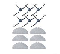 Cepillo lateral, kit de repuesto de 12 unidades, para Eufy G50 L60 para HYBRID SES, limpieza profunda de bordes de esquinas, paño de alta absorción, hogar de mascotas