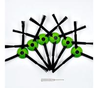 Cepillo lateral negro compatible con iRobot Roomba J7 J7+ J9 J9+J5 J5+ J6 J6+ J8 J8+ i5 i6 i7 i3 i4 i1 i2 e5 e6 piezas de repuesto para aspiradora robótica, 6 accesorios de cepillo lateral de barrido