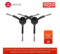 Repuestos Originales para Roborock S7/S7+: Cepillo Lateral, Paño de Limpieza, Filtro HEPA Lavable, Bolsas para Polvo, Cubierta de Cepillo, Cepillo Principal (Opcionales) 2pcs W- side brush