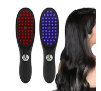 Cepillo LED para el crecimiento del cabello, vaporizador de cabello, cepillo vibrador con aerosol, herramientas eléctricas multifuncionales para el crecimiento del cabello, cómodo cepillo de cuero