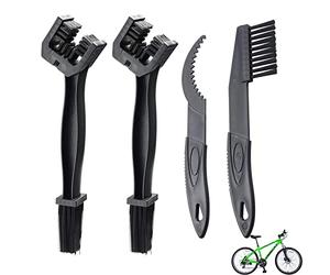 Cepillo Limpia Cadenas Moto, Cepillos de Cadena de Bicicleta,Cepillo de Mantenimiento Limpieza Limpiar de Cadena y Engranes de Bicicleta de Montaña,4 Piezas