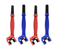 Cepillo Limpia Cadenas Moto, Cepillos de Cadena de Bicicleta, Cepillos Limpiador Herramienta Limpieza Engranajes para Moto Bicicleta Bici - 4 Pcs/Rojo, Azul