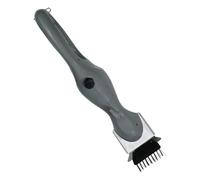 Cepillo limpiador de barbacoa resistente a altas temperaturas, herramienta higiénica a prueba de óxido, apto para rejillas, ollas y bandejas de horno, limpiador ergonómico para parrilla