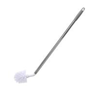 Cepillo limpiador de botellas de diseño ergonómico con cerdas de acero inoxidable que llegan a tazas de contenedores altos, cepillo de acero antioxidante