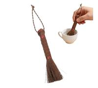 Cepillo Limpiador de Café Escoba De Limpieza Para La Jardinería | Cepillo de Fibra de Palma para Mesa de Té Para Plantas de Interior, Macetas, Flores y