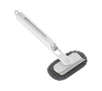 Cepillo limpiador de lechada para suelos de azulejos, limpiador para azulejos de ducha con dispensador de jabón, limpiador multifuncional para ventanas de baño, bisagras de esquina de ducha