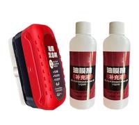 Cepillo limpiador de película de aceite automotriz nuevo 2024, removedor de aceite de parabrisas, limpiador de película de aceite automotriz para limpiador de vidrio de ventana de automóvil(1pc Red+2p