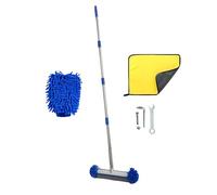 Cepillo Limpiador de Piscina,Fregador Limpiador Desmontable - Cepillo de Piscina con Mango Desmontable - para Paredes, Esquinas, Suelo, Spa, Bañera de Hidromasaje, Terraza, Cocina, Baño, Gimnasio, Ext