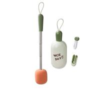 Cepillo limpiador de tazas ajustable, mango telescópico, limpiador de contenedores de bebidas exterior mejorado para el hogar, cocina, adultos, hombres, mujeres, familiares y amigos