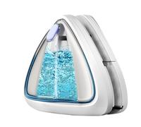 Cepillo limpiador de ventanas de doble cara, limpiador de cristal magnético de doble cara, limpiador de cristales de ventana para el hogar - Diseño de cuerda de seguridad integrado, herramientas de