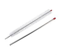 Cepillo limpiador de ventilación de secadora de 330 mm con eje largo flexible para eliminación de pelusas, herramienta de limpieza de bobinas de refrigerador de acero inoxidable y nailon, mango