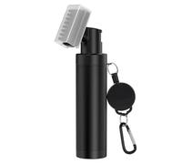 Cepillo Limpiador para Palos de Golf con Rociador de Agua a Presión, Duradero y Portátil, Capacidad de 150 Ml para Uso en Campos de Golf, Material PP, Liviano 138 G (Black)