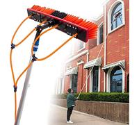 Cepillo limpiador telescópico para techos de invernadero, cepillo de ventana de 50 cm con poste de 9 m para una fácil limpieza de invernaderos y tragaluces, ideal para mantenimiento del hogar