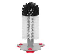 Cepillo Limpiador Ventosa de Caparazón de Tortuga con Mango Ergonómico | Cerdas Suaves Abs, Fijación Estable en Pared del Tanque, Uso para Iguana y Vivario, Color Blanco