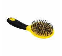 Cepillo Limpieza Equina Cómodo , Amarillo Y Negro , Talla Única | Profesional, Cepillo Melena y con Mango, Ligero, para Establos, Picaros, Jinetes