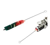 Cepillo Limpieza Flauta - Alambre Ordinario 23.9x1.6cm | Cerdas Tricolores En El Interior | Removedor De Saliva Lavable E Instrumento Musical Para Escenarios De Mantenimiento De Viento De Made