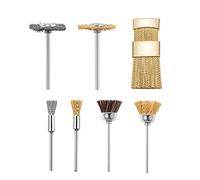 Cepillo limpio multifuncional para uñas y brocas - Cepillos limpiados de cobre - para taladro de alambre - Suministros de manicura