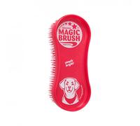 Cepillo Magic Brush Simply Bright para perro - Kerbl - Color: Rojo