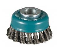 Cepillo MAKITA en forma de copa de alambre de acero trenzado diámetro 0,5 mm X-LOCK 80 mm D-73380