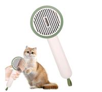 Cepillo más elegante para gatos, Pet Slicker Brush,Peine de aseo de gatito con botón - Cepillo de gato portátil multifuncional con botón de liberación para mascota de largo